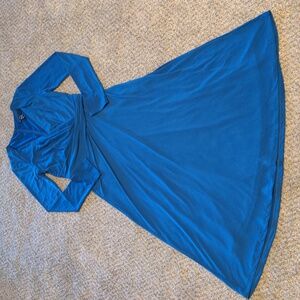 Maggie London Blue Wrap Dress